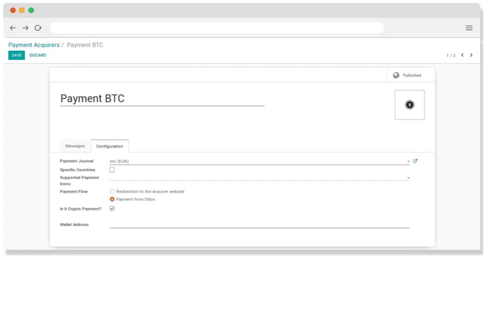 Configure Admin Wallet