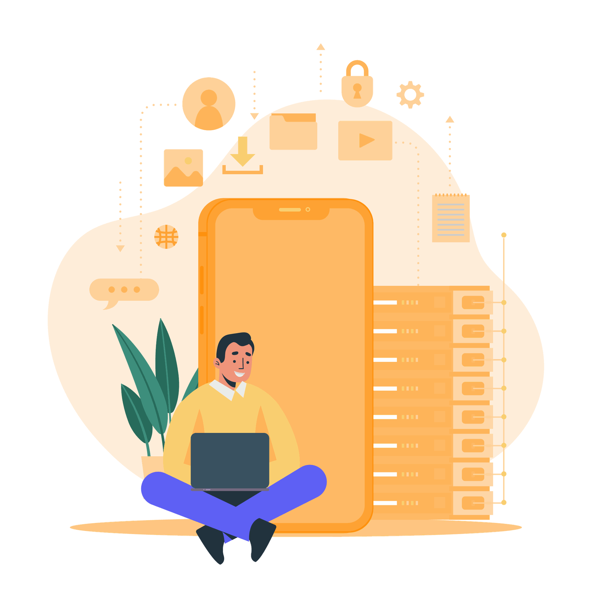Device Communicate With The Database